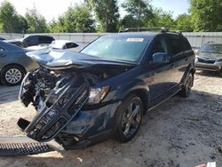 Salvage cars for sale from Copart Midway, FL: 2015 Dodge Journey Crossroad