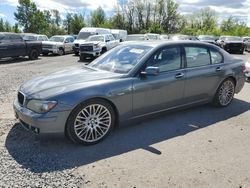 BMW 7 Series salvage cars for sale: 2007 BMW 750