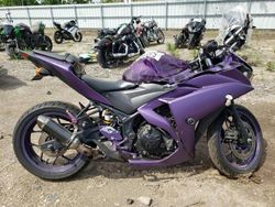 Salvage motorcycles for sale at Elgin, IL auction: 2017 Yamaha YZFR3 A