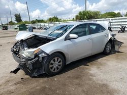 Toyota Vehiculos salvage en venta: 2015 Toyota Corolla L