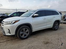 Toyota salvage cars for sale: 2017 Toyota Highlander Limited