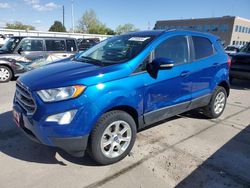 Salvage cars for sale from Copart Littleton, CO: 2018 Ford Ecosport SE