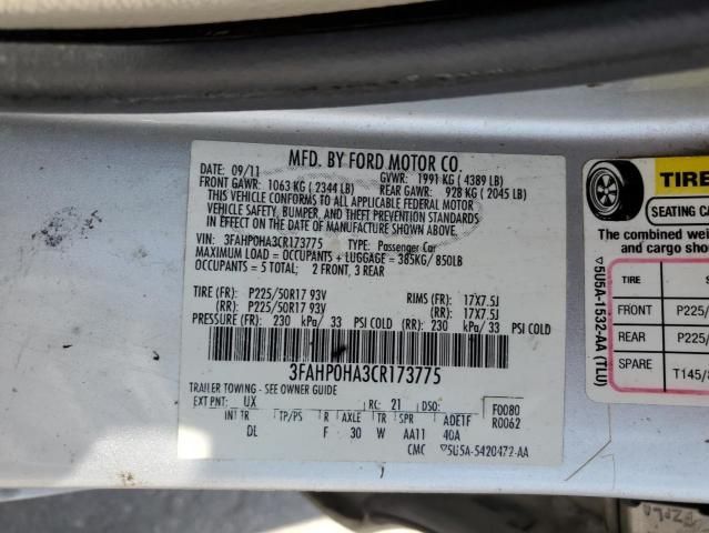 2012 Ford Fusion SE