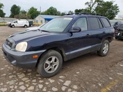 Vehiculos salvage en venta de Copart Wichita, KS: 2004 Hyundai Santa FE GLS