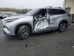 Toyota Highlander xle salvage cars for sale: 2022 Toyota Highlander XLE
