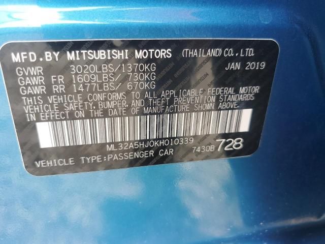 2019 Mitsubishi Mirage LE