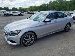 Salvage cars for sale from Copart Ellwood City, PA: 2018 Mercedes-Benz C 300 4matic