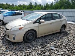 Salvage cars for sale from Copart Windham, ME: 2010 Toyota Prius