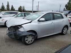 Salvage cars for sale from Copart Rancho Cucamonga, CA: 2011 Toyota Corolla Matrix