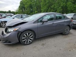 Honda Civic salvage cars for sale: 2015 Honda Civic EXL