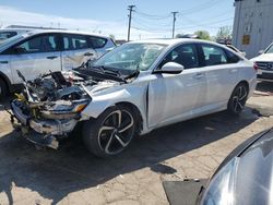 Honda Accord Sport salvage cars for sale: 2018 Honda Accord Sport