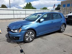 Volkswagen Golf Vehiculos salvage en venta: 2016 Volkswagen E-GOLF SE