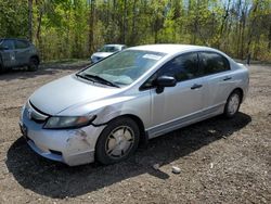 Honda salvage cars for sale: 2009 Honda Civic DX-G