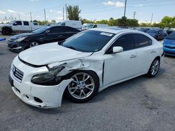 Nissan salvage cars for sale: 2012 Nissan Maxima S