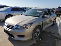 Salvage cars for sale from Copart Grand Prairie, TX: 2013 Honda Accord LX
