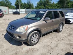 Salvage cars for sale from Copart Midway, FL: 2006 Honda CR-V SE