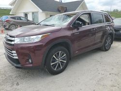 Toyota Highlander salvage cars for sale: 2017 Toyota Highlander Hybrid