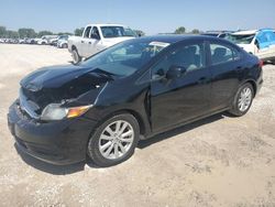 Honda Civic salvage cars for sale: 2012 Honda Civic EX