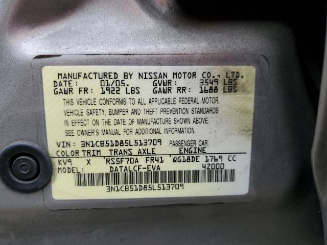 2005 Nissan Sentra 1.8