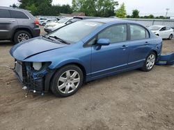 Honda salvage cars for sale: 2010 Honda Civic LX