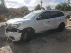 Salvage cars for sale from Copart Midway, FL: 2017 Nissan Pathfinder S