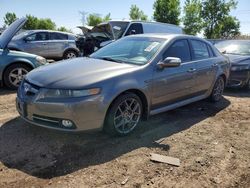 Salvage cars for sale from Copart Elgin, IL: 2007 Acura TL Type S