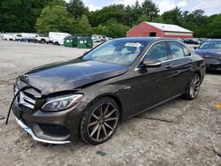 Mercedes-Benz c-Class salvage cars for sale: 2015 Mercedes-Benz C 400 4matic