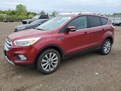 Salvage cars for sale from Copart Columbia Station, OH: 2017 Ford Escape Titanium