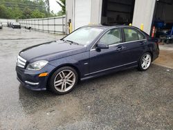 Mercedes-Benz C-Class salvage cars for sale: 2012 Mercedes-Benz C 250