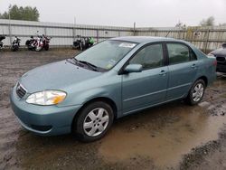 Salvage cars for sale from Copart Arlington, WA: 2005 Toyota Corolla CE