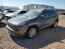 Vehiculos salvage en venta de Copart Phoenix, AZ: 2015 Jeep Cherokee Limited