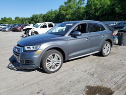 Salvage cars for sale from Copart Ellwood City, PA: 2018 Audi Q5 Premium Plus