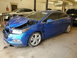 Chevrolet salvage cars for sale: 2016 Chevrolet Cruze Premier