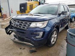 Ford Explorer salvage cars for sale: 2017 Ford Explorer XLT