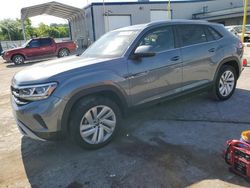 Volkswagen salvage cars for sale: 2021 Volkswagen Atlas Cross Sport SE