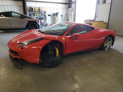 Ferrari Vehiculos salvage en venta: 2013 Ferrari 458 Italia