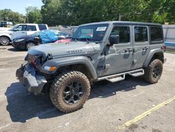 Jeep Wrangler salvage cars for sale: 2020 Jeep Wrangler Unlimited Sport