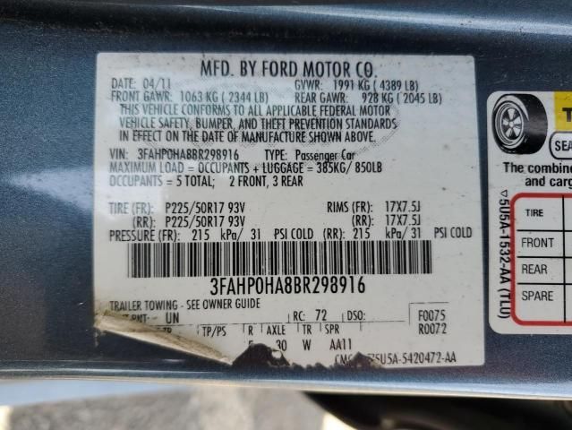 2011 Ford Fusion SE