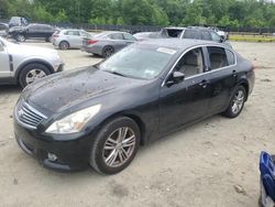Salvage cars for sale from Copart Waldorf, MD: 2011 Infiniti G37