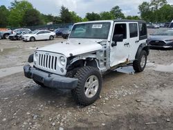 Jeep Wrangler Unlimited Sport salvage cars for sale: 2018 Jeep Wrangler Unlimited Sport