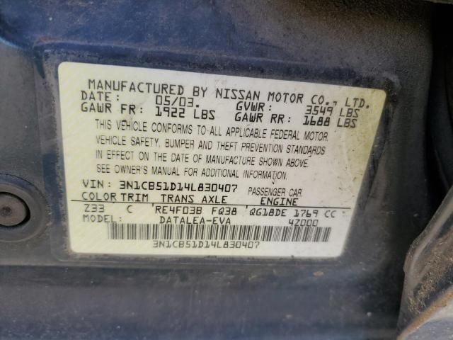 2004 Nissan Sentra 1.8