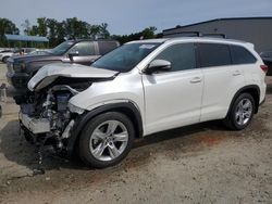 2019 Toyota Highlander Limited en venta en Spartanburg, SC