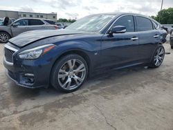 Salvage cars for sale from Copart Wilmer, TX: 2015 Infiniti Q70 3.7