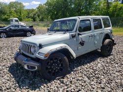 Jeep Wrangler salvage cars for sale: 2024 Jeep Wrangler Sahara 4XE