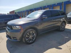 Dodge Durango gt Vehiculos salvage en venta: 2019 Dodge Durango GT