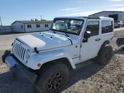 Salvage cars for sale from Copart Airway Heights, WA: 2013 Jeep Wrangler Sahara
