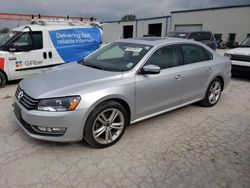 Salvage cars for sale from Copart Kansas City, KS: 2013 Volkswagen Passat SEL