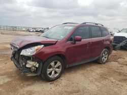 Salvage cars for sale from Copart Amarillo, TX: 2015 Subaru Forester 2.5I Limited