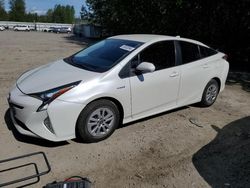 Salvage cars for sale from Copart Arlington, WA: 2018 Toyota Prius