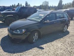 Volkswagen Golf salvage cars for sale: 2015 Volkswagen Golf Sportwagen TDI S